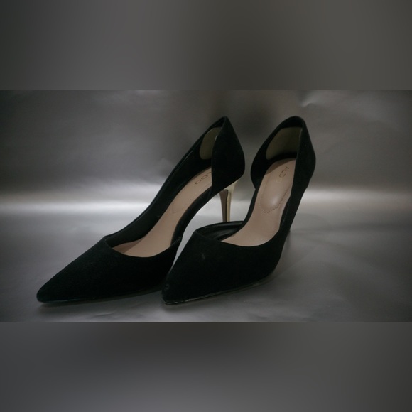 ALDO heels, size 5, black and gold, used - Picture 2 of 5